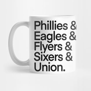 Philadelphia Team Sports Nicknames Mug